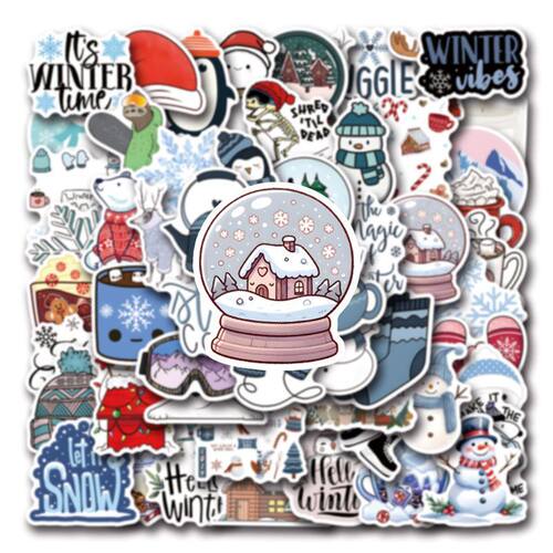 winter装饰滑板贴纸厂家DIY55纸