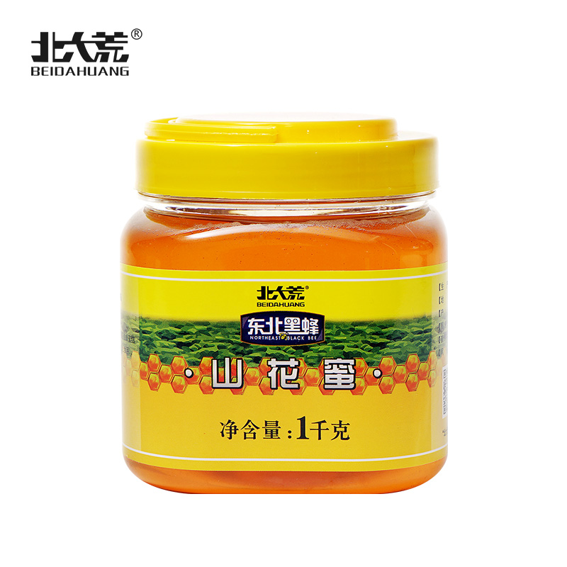 北大荒正品蜂蜜2斤蜂蜜山花蜜野生百花蜂蜜1000g