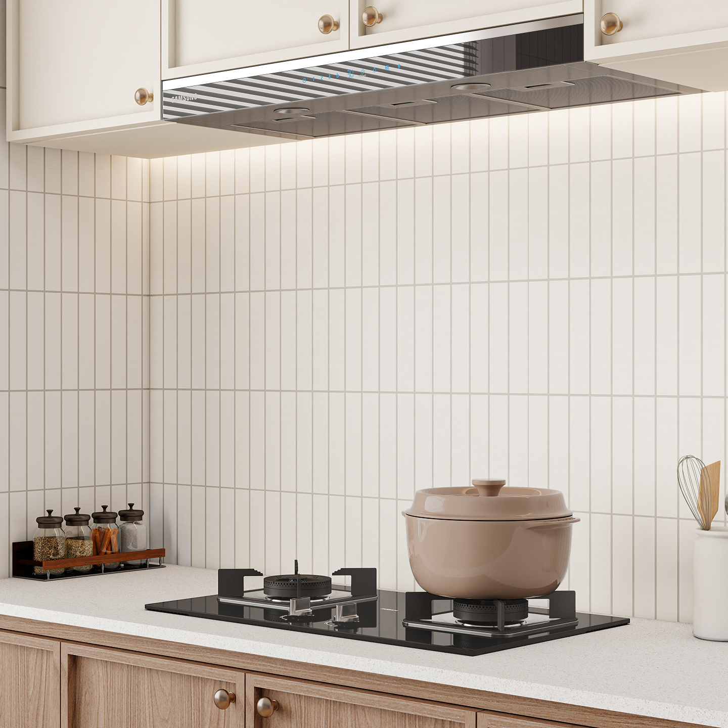 厨房防油贴纸墙面防火耐高温墙贴纸防水自粘墙纸瓷砖墙壁专用贴膜