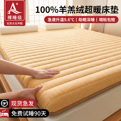 冬季羊羔绒床垫1.5米租房宿舍