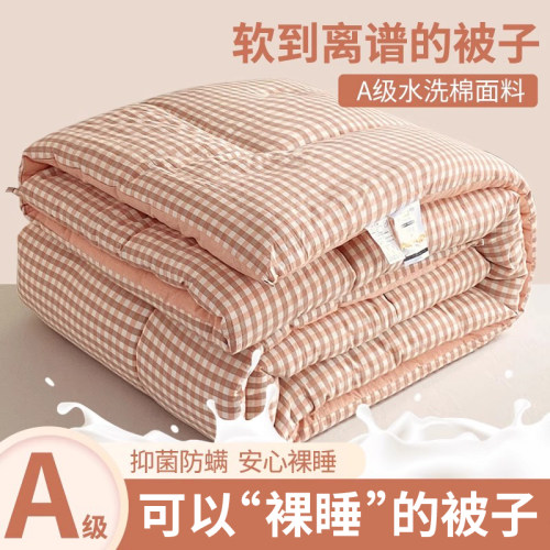 无印风被子冬被加厚冬天棉被褥子