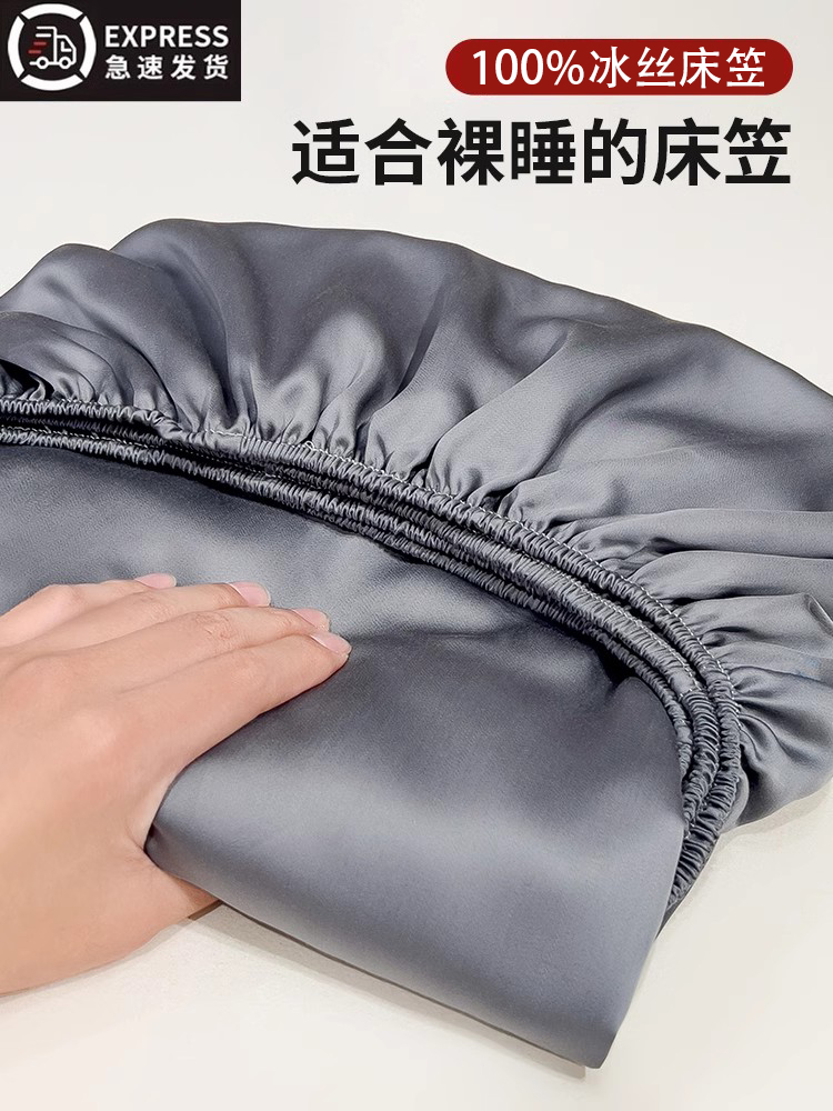 2025新款冰丝床笠床罩床垫保护罩夏季四季通用全包防污防尘床单套