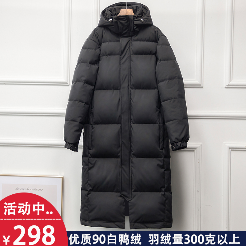 3中戏羽绒服男女超长款过膝2020年新款东大门加厚宽松艺考校服外套