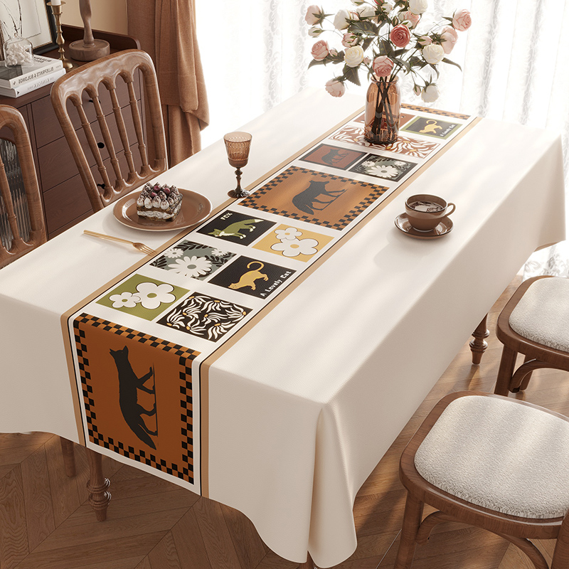 新中式桌布免洗防水防油
