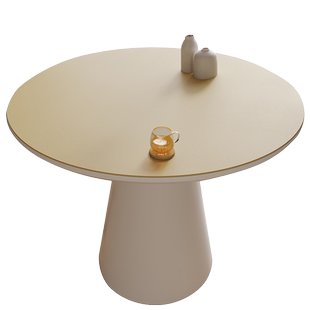 纯色皮革圆桌桌垫圆形餐桌垫小茶几垫子圆桌布防水防油免洗高级感