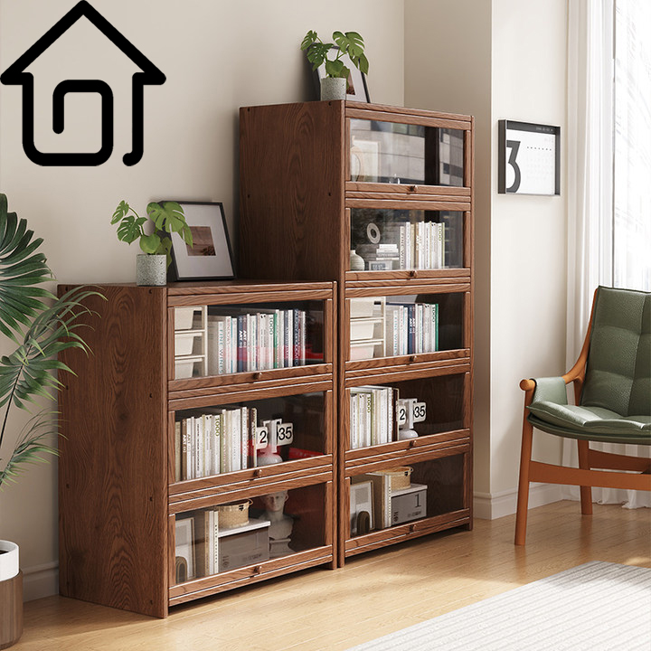 SAMEDREAM文件柜全实木书柜客厅靠墙边柜家用办公多用储物文件柜