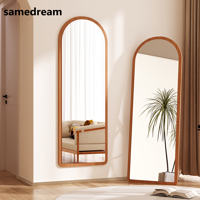 奶油风高清镜子壁挂式