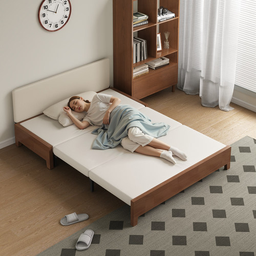 三梦中古风折叠沙发床两用可储物