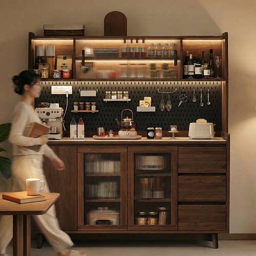 三梦沐栖实木中古风餐边柜