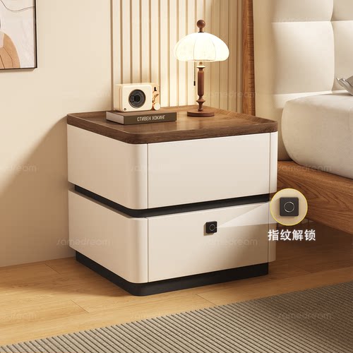 智能床头柜带指纹锁家用卧室
