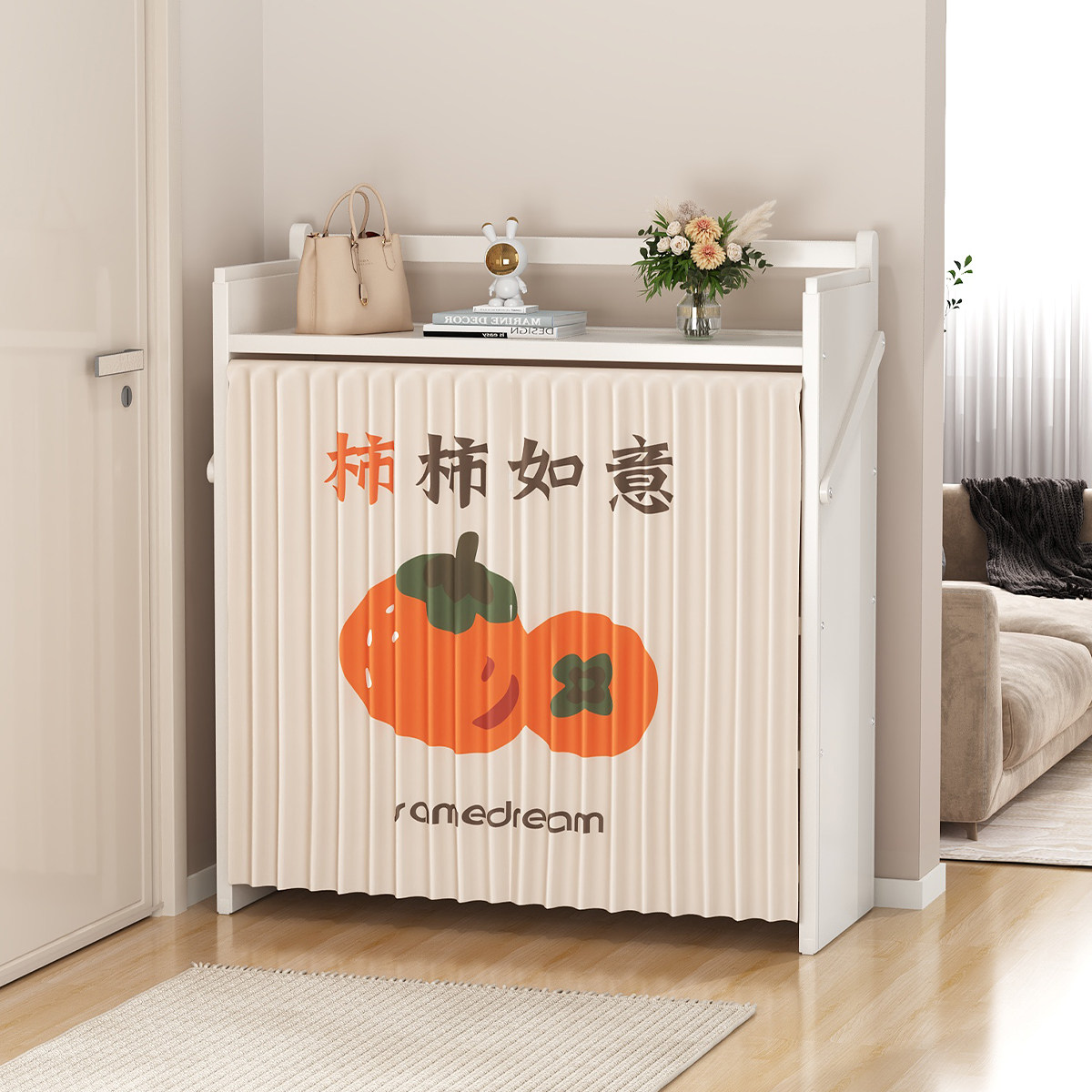 三梦鞋架多层家用门口出租房用门后免安装一体式简易新款防尘鞋柜