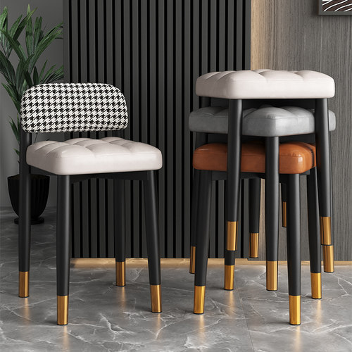 餐椅家用可叠放凳子靠背化妆椅子