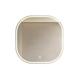 梳妆台镜子智能卧室led化妆镜带灯方形圆角梳妆镜挂墙壁挂式镜子