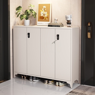 三梦钢制鞋柜入户门外走廊用带密码锁家用门口鞋架一体靠墙收纳柜