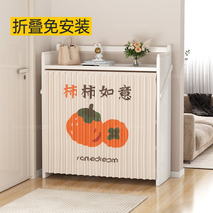 三梦楠竹免安装鞋架子家用门口入户门多层简易防尘折叠宿舍出租房