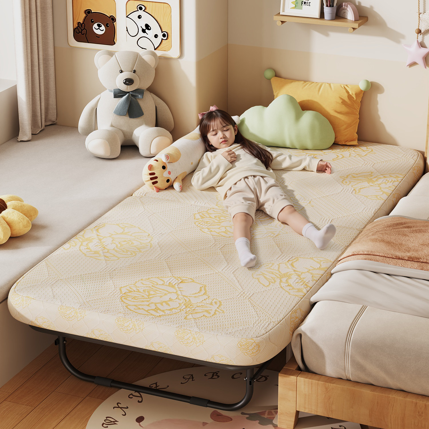 三梦折叠床家用单人床酒店床午休午睡神器成人简易临时儿童月嫂床,住宅家具,可折叠床,淘宝优惠券,粉丝福利购,淘宝优惠卷