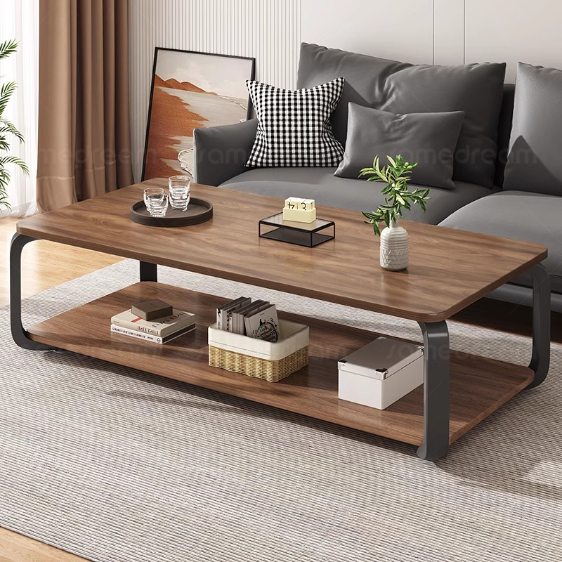 茶几客厅家用2024新款办公室小户型茶桌现代简约出租屋双层茶几桌