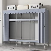 衣柜卧室家用简易布衣柜出租房用储物简约衣橱简易组装 耐用收纳柜