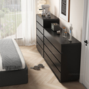 三梦实木斗柜卧室靠墙床尾柜大容量储物柜收纳柜客厅抽屉柜五斗柜