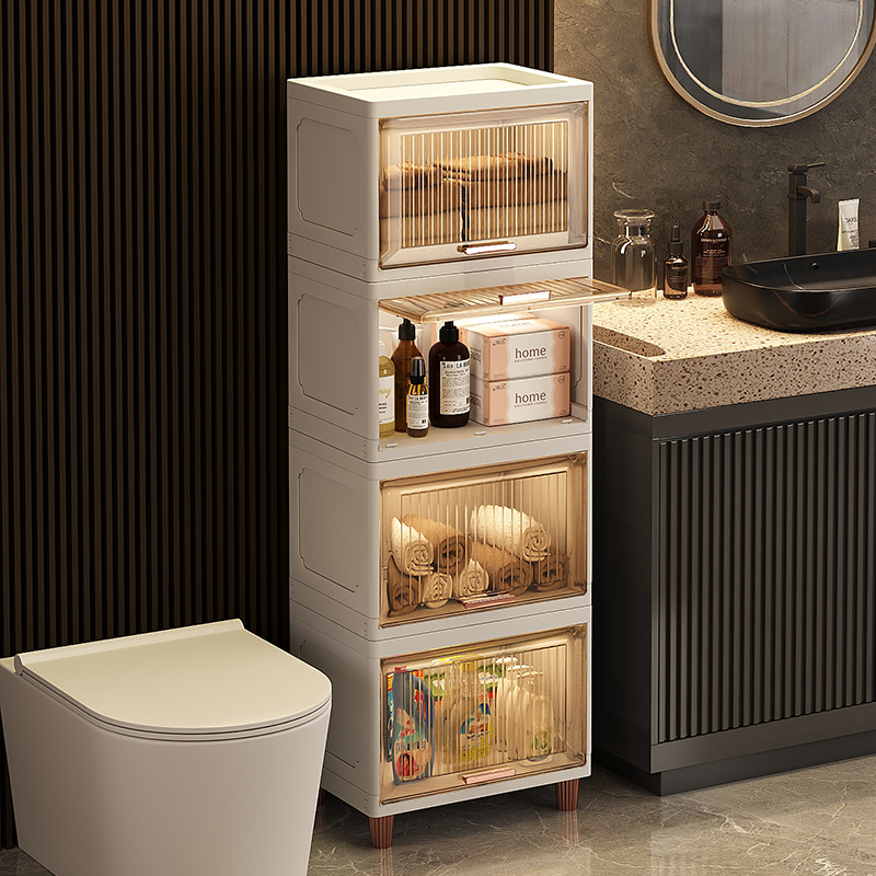 置物架防水带门亚克力