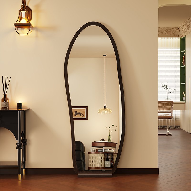 中古风全身镜异形挂摆两用穿衣镜