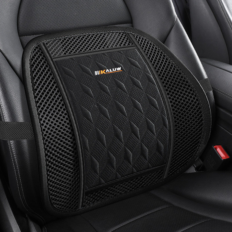 四季透气汽车腰靠垫办公室冰丝护腰按摩腰垫靠背车用座椅腰枕靠枕