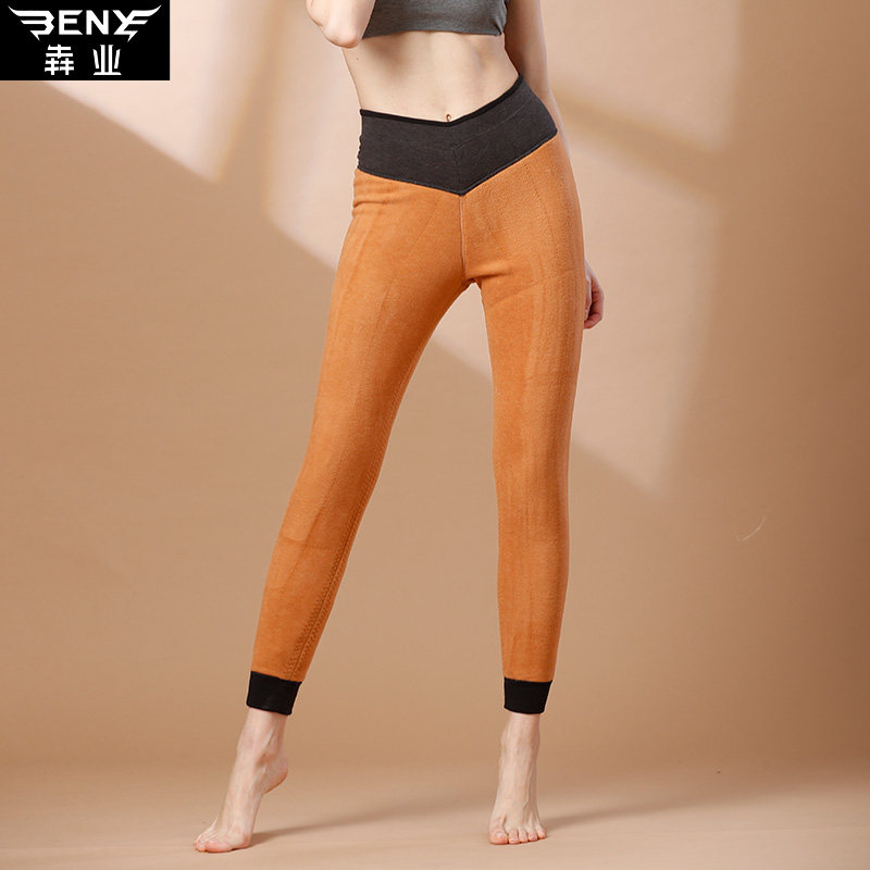 犇业女冬东北驼毛q9412保暖裤