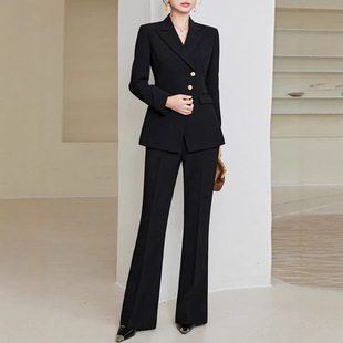 女装 大码 新款 胖MM西服外套面试工作服主持人职业套装 年轻款