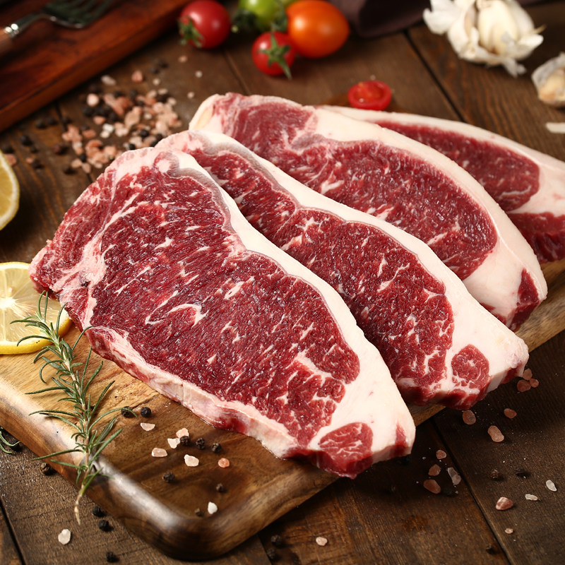 绝世澳洲和牛西冷M6-7牛排180g/盒谷饲牛肉生鲜食材