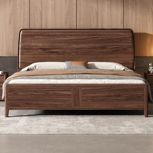 乌金木实木床1.8米1.5m双人床