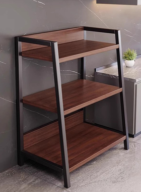 厨房置物架落地多层收纳架靠墙一体微波炉储物架多功能简易货架子