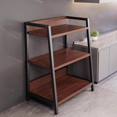 厨房置物架落地多层收纳架靠墙一体微波炉储物架多功能简易货架子