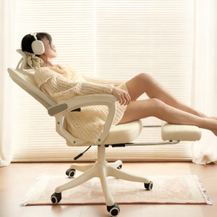 人体工学椅子女生家用学习舒适久坐电竞椅电脑椅可躺卧室学习椅子