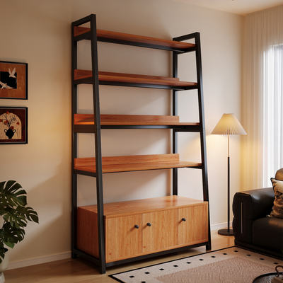 40cm加深钢架加粗置物架带门货架