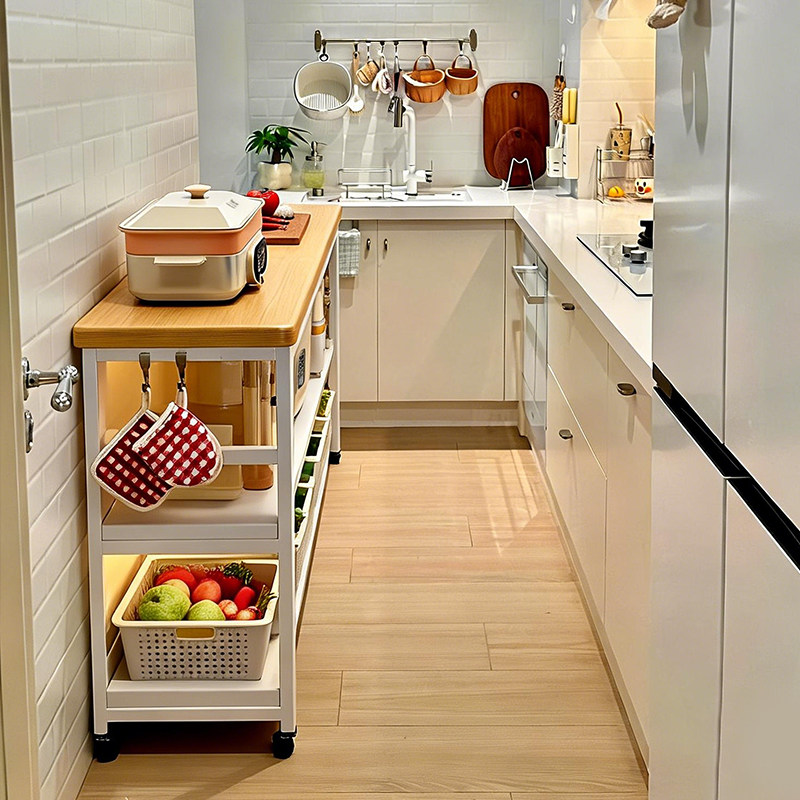 厨房置物架多功能家用可移动储物柜碗柜多层桌子切菜台微波炉边柜,厨房/烹饪用具,厨房置物架/置物柜/角架,淘宝优惠券,粉丝福利购,淘宝优惠卷