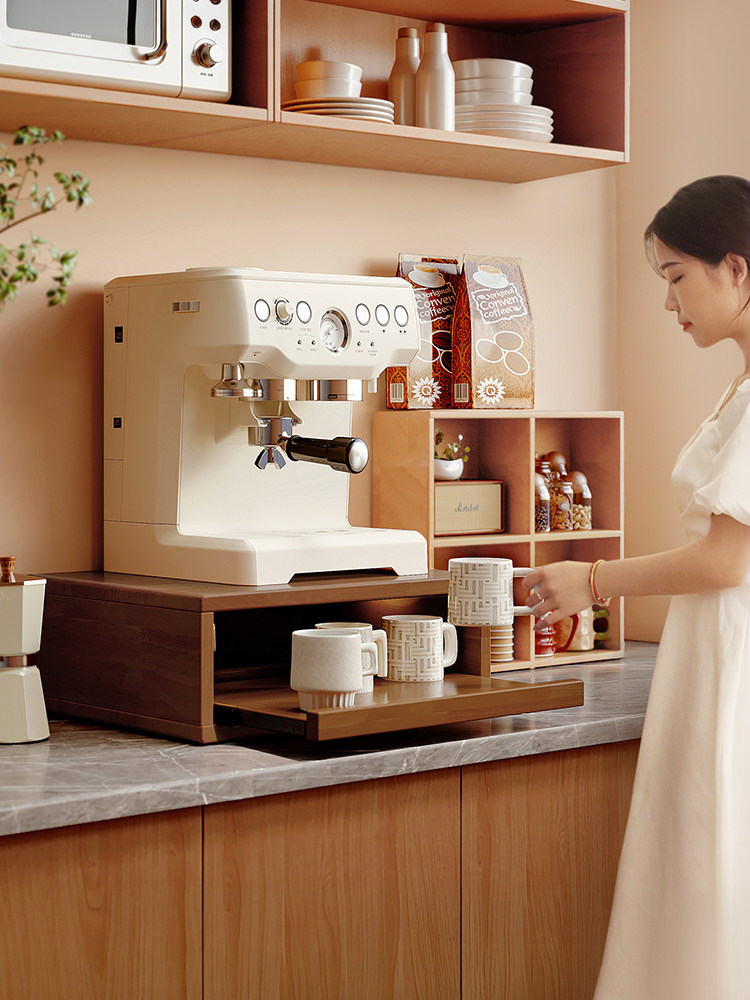 杯架实木咖啡机置物架水杯茶杯茶具收纳架餐边柜餐桌咖啡角增高架,家庭/个人清洁工具,杯架,淘宝优惠券,粉丝福利购,淘宝优惠卷