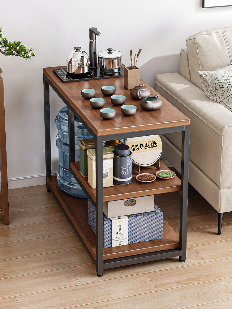 家用小茶桌茶台桌子沙发边几侧边柜茶水柜现代简约简易移动小茶几