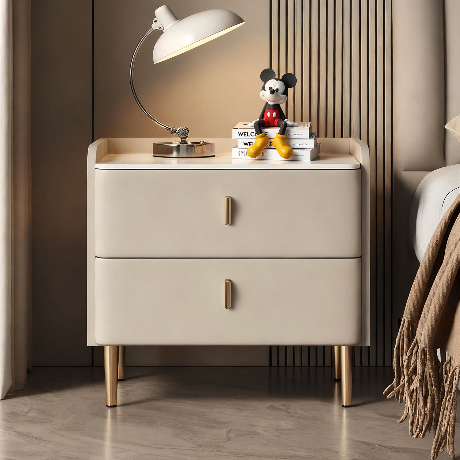 【真·全实木】轻奢高级感床头柜