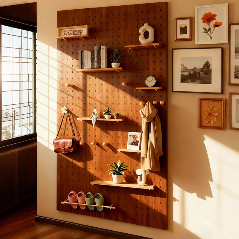 【母婴级中古风】实木洞洞板定制