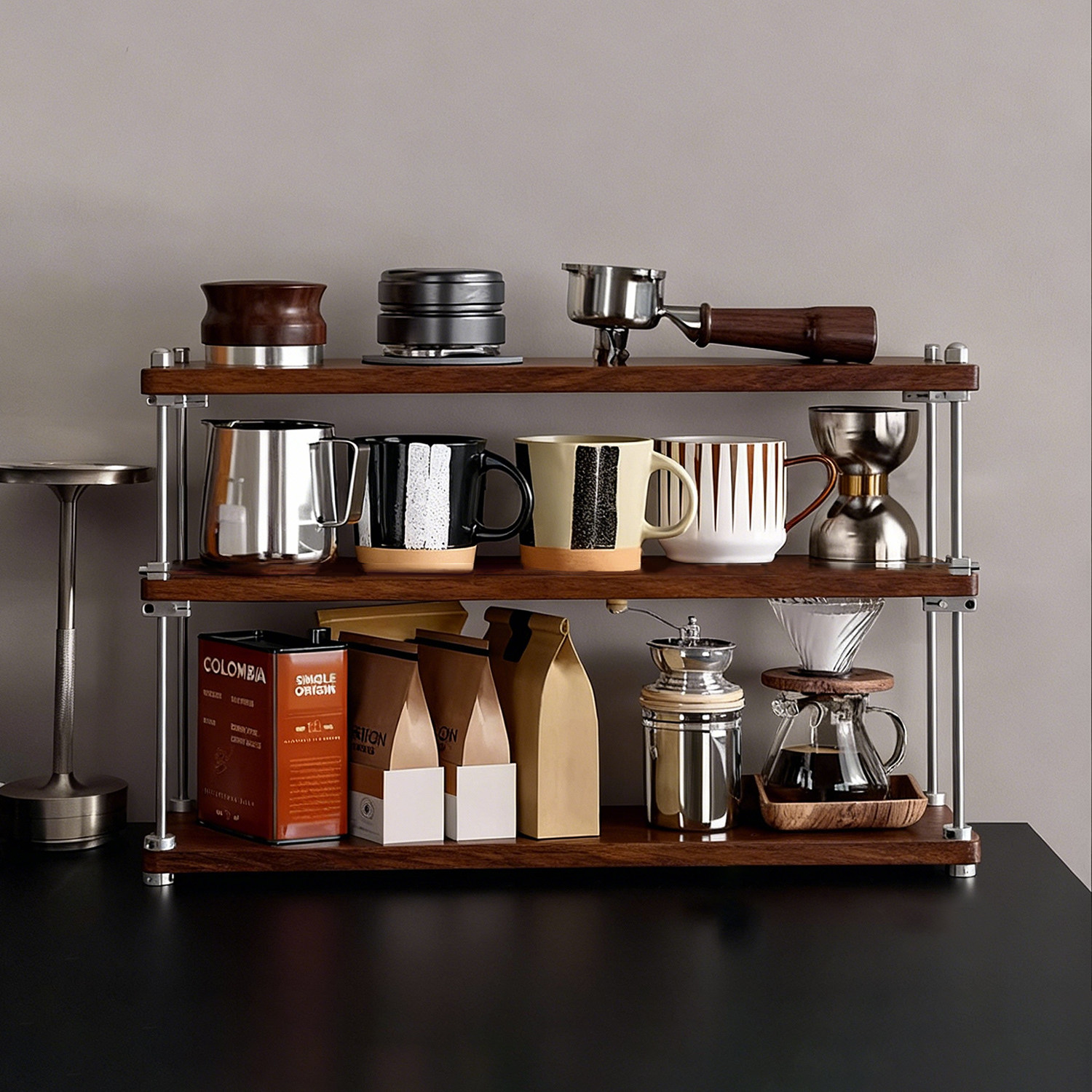 实木中古杯架茶杯杯子收纳置物架餐桌台面水杯放置架餐边柜收纳架,家庭/个人清洁工具,杯架,淘宝优惠券,粉丝福利购,淘宝优惠卷