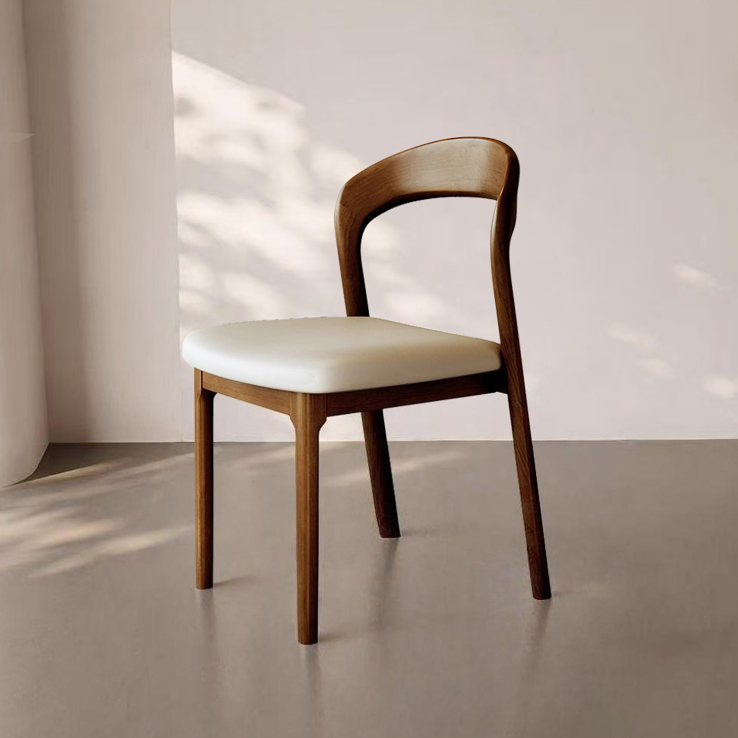 简约现代实木餐椅软包书桌椅