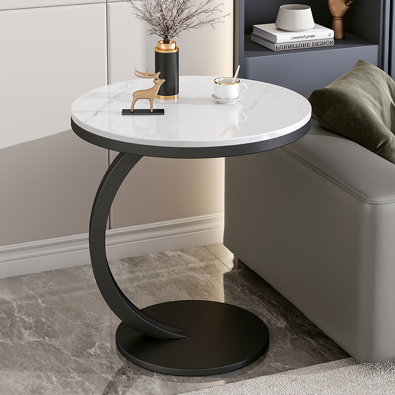 轻奢边几岩板客厅沙发小茶几桌子