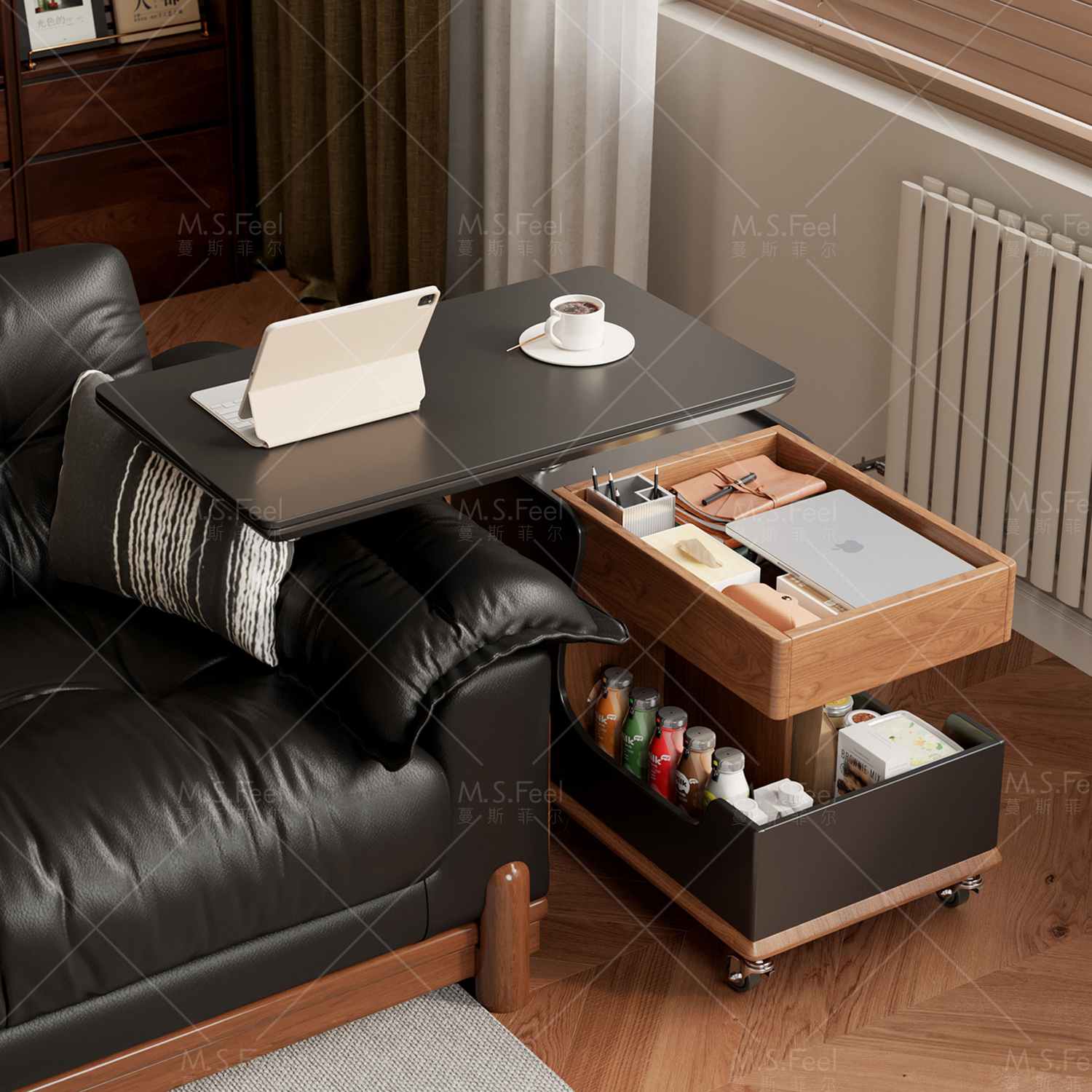 【实木柜体+岩板台面】材质升级