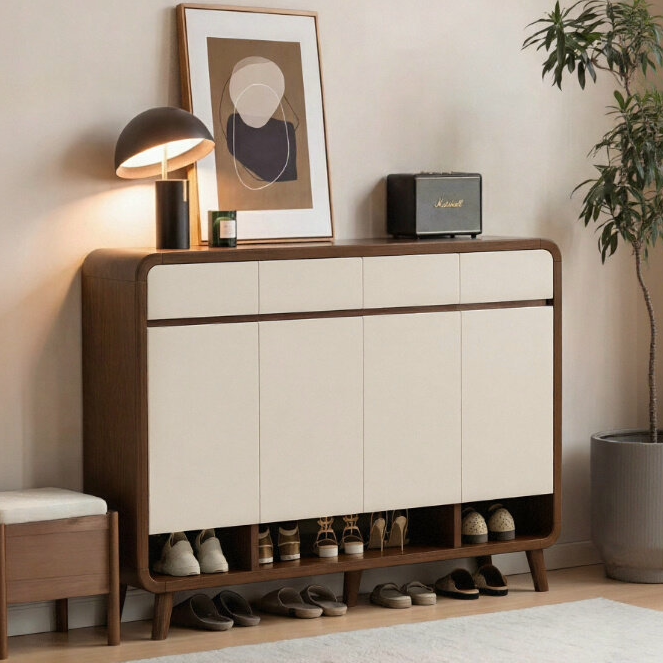 入户多层鞋柜家用门口2025新款好看实木楼道走廊门外玄关一体鞋架,住宅家具,鞋柜,淘宝优惠券,粉丝福利购,淘宝优惠卷