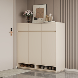 鞋 入户门大容量多层实木玄关柜 柜收纳柜一体靠墙家用门口2025新款