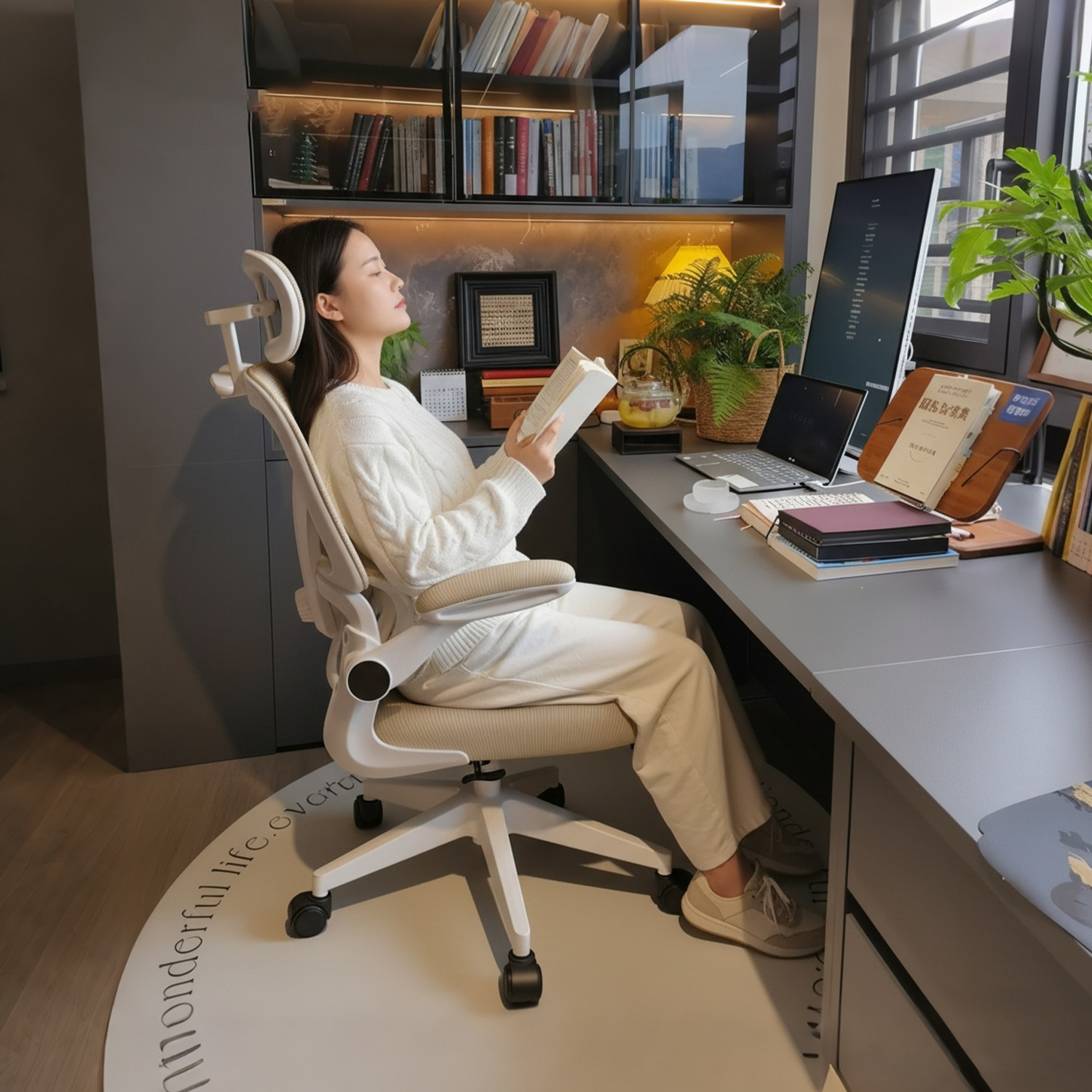 学习椅子成人女生人体工学椅家用靠背椅舒适久坐不累护腰书房椅,住宅家具,电脑椅,淘宝优惠券,粉丝福利购,淘宝优惠卷