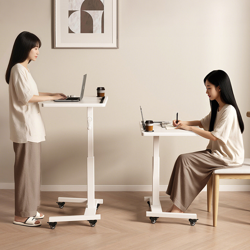升降桌可移动站立书桌家用学习办公桌客厅懒人可升降站立式工作台,住宅家具,电脑桌,淘宝优惠券,粉丝福利购,淘宝优惠卷