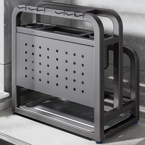 【304不锈钢】刀架筷子筒菜板架