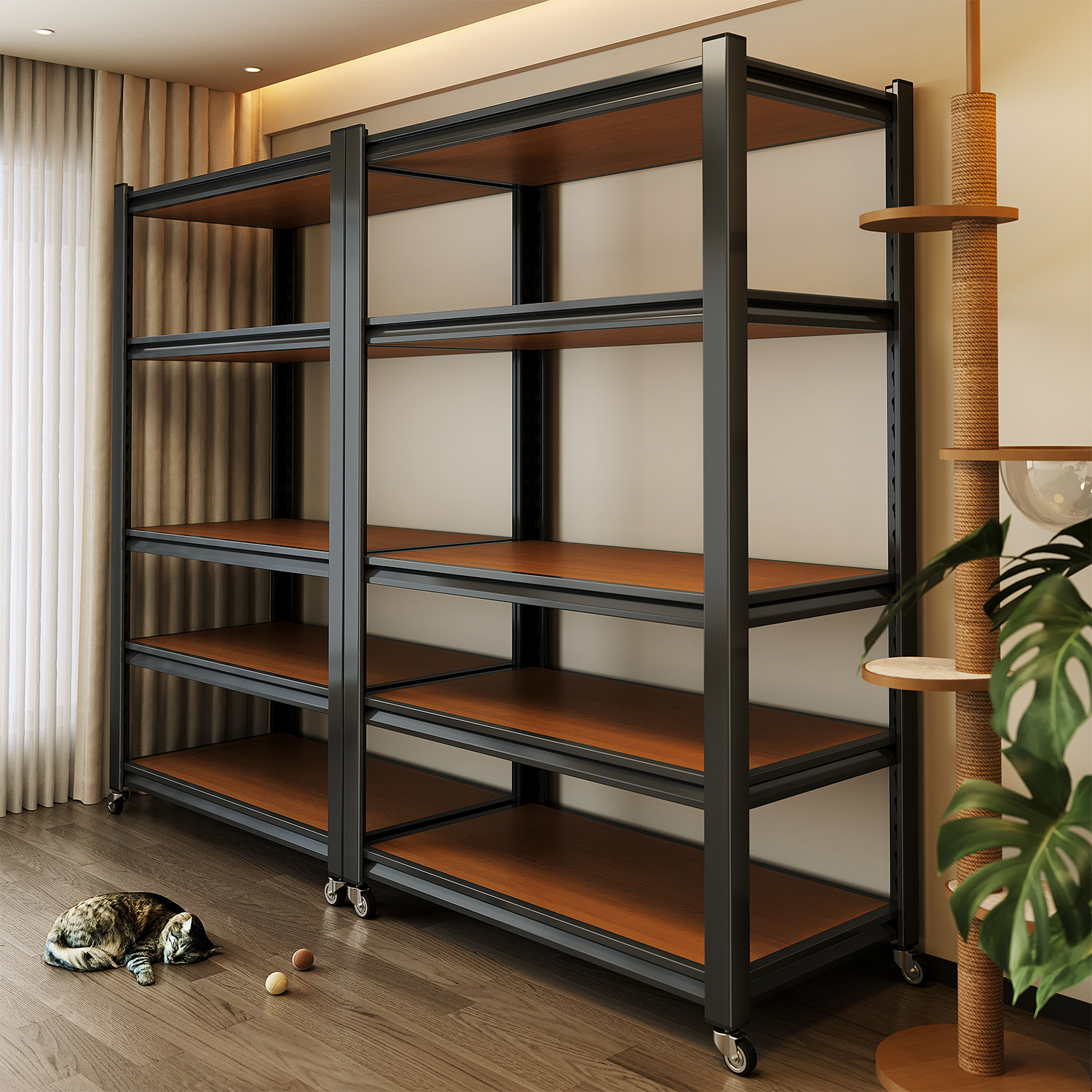 钢骨置物架多层收纳架客厅落地角钢储物柜家用多功能陈列展示货架,住宅家具,搁板/置物架/家用陈列架,淘宝优惠券,粉丝福利购,淘宝优惠卷