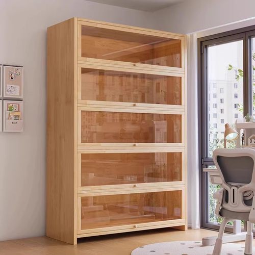 加高加深木质全实木学生书柜